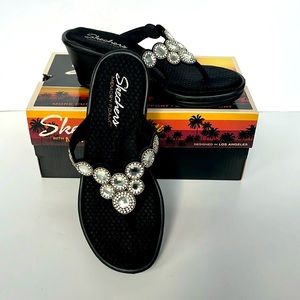 Skechers Rhinestone Wedge Sandal